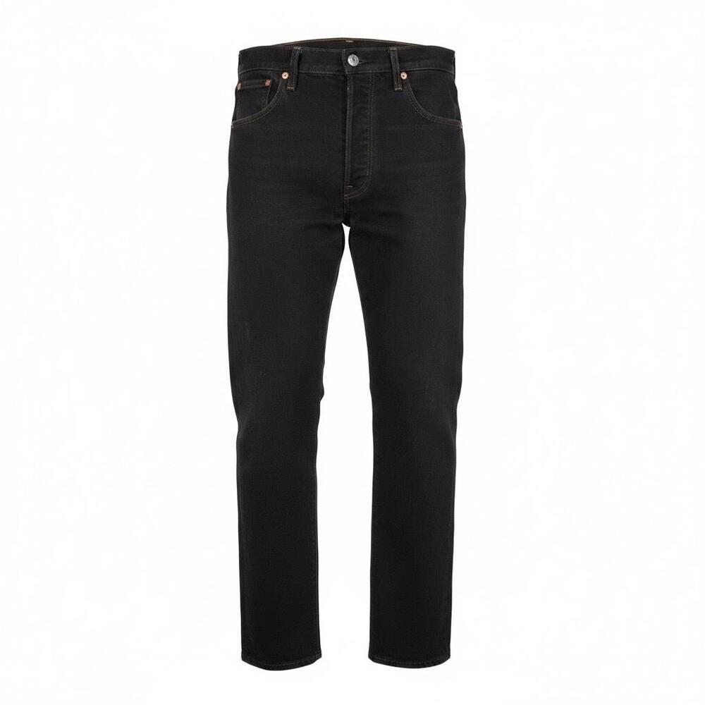 Levis 501 Jeans Mens 35x33 Black Denim Regular Fit Straight Leg Button Fly
